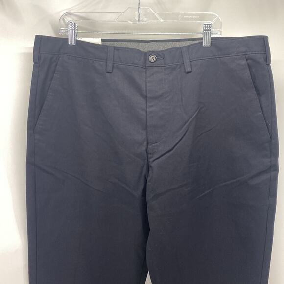 Croft and Barrow flat front pockets straight fit black chino 40x29 Office - Picture 2 of 6